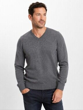 FootJoy Men's Charcoal Gray V-Neck Sweater